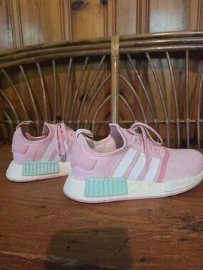 Adidas Womens NMD_R1 Pink Athletic Sneakers